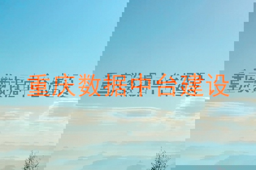 重庆数据中台建设