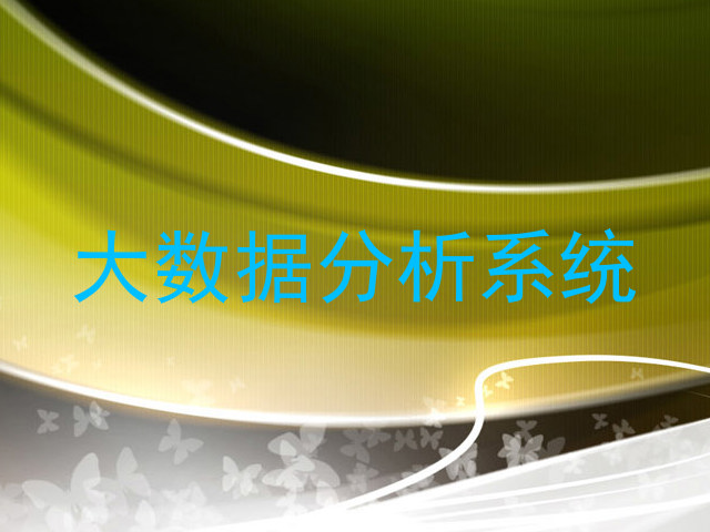 大数据分析系统