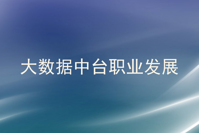 大数据中台职业发展