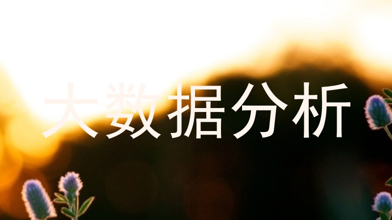 大数据分析