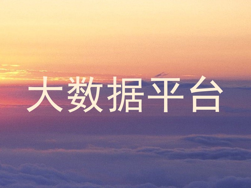大数据平台