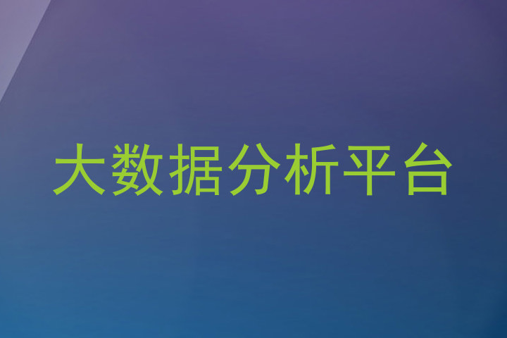 大数据分析平台