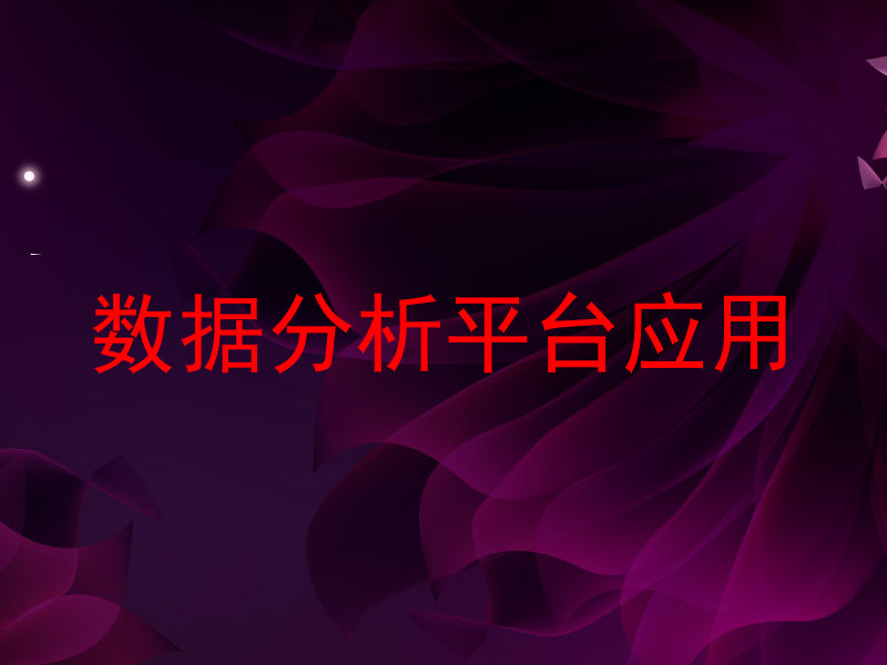 数据分析平台应用