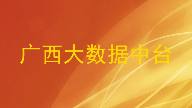 广西大数据中台