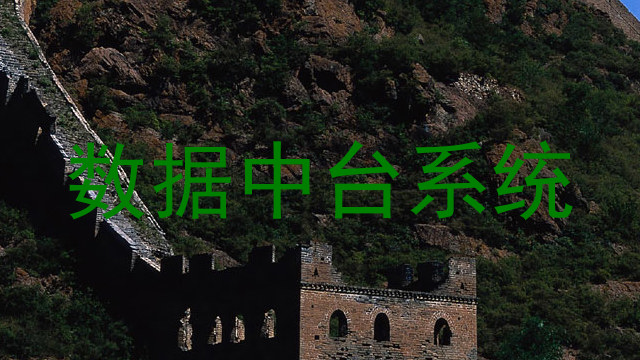 数据中台系统