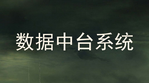 数据中台系统