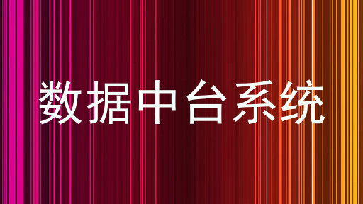 数据中台系统
