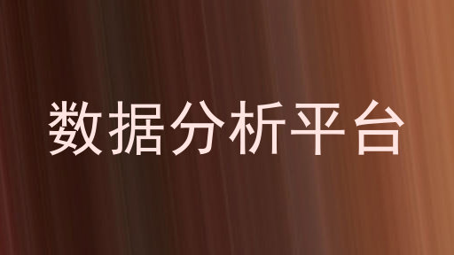 数据分析平台