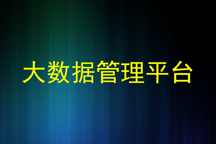 大数据管理平台