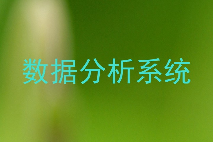 数据分析系统