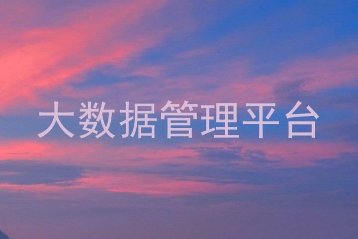 大数据管理平台