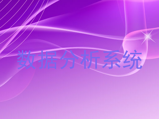 数据分析系统