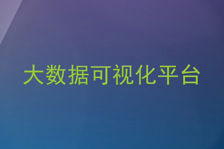 大数据可视化平台