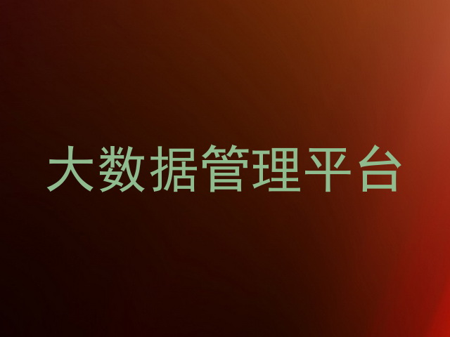 大数据管理平台