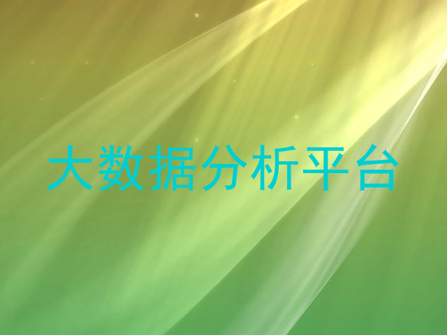 大数据分析平台