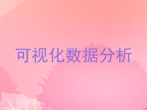 可视化数据分析