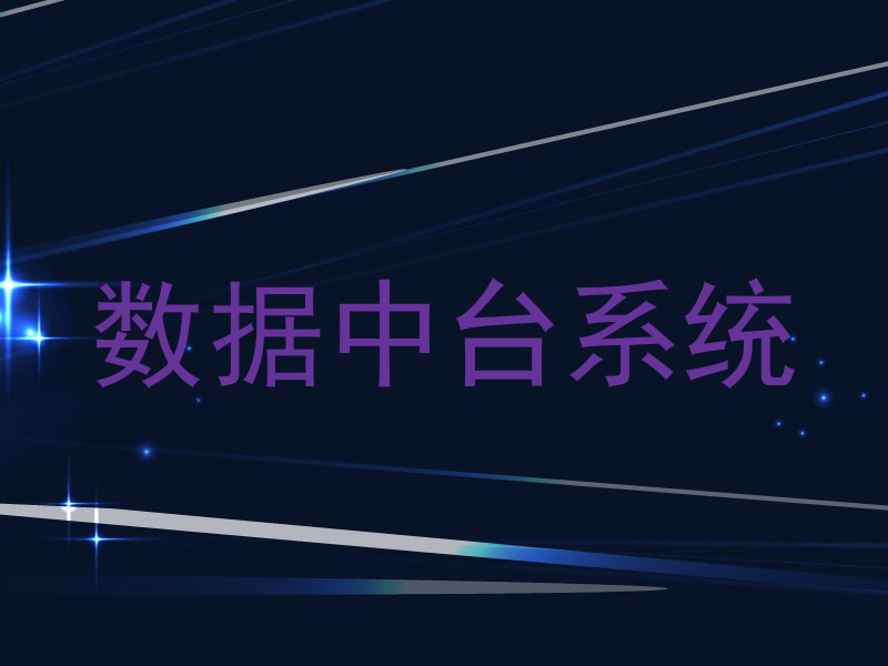 数据中台系统