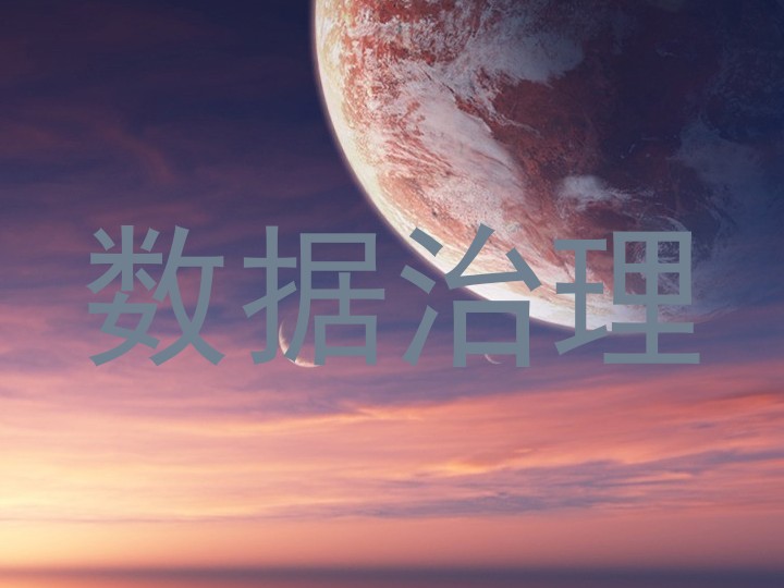 数据治理
