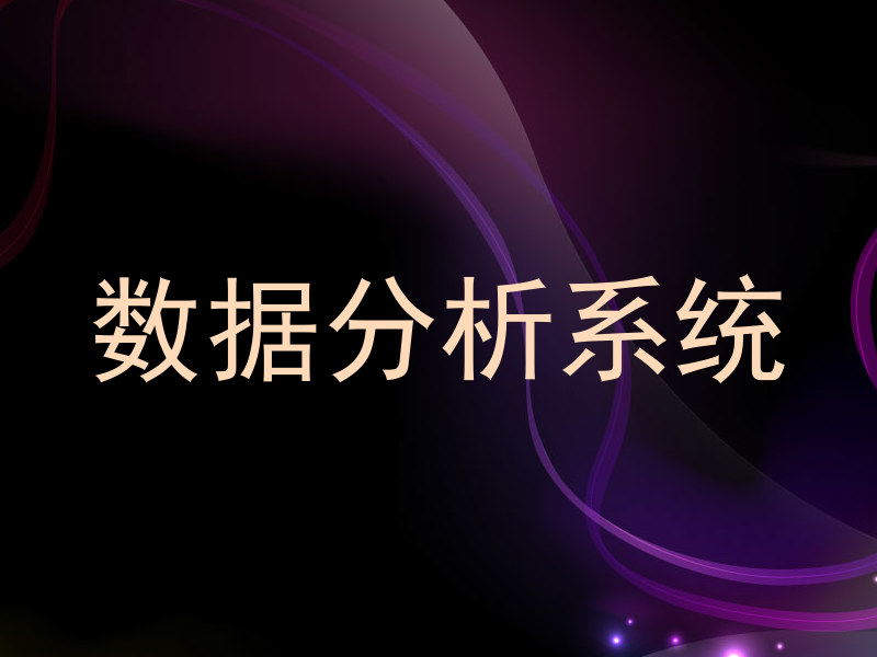数据分析系统