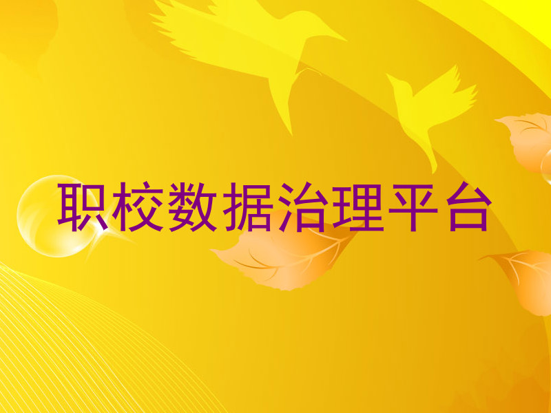 职校数据治理平台