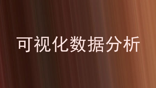 可视化数据分析