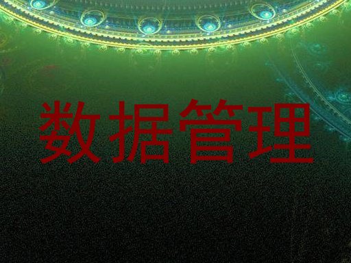 数据管理