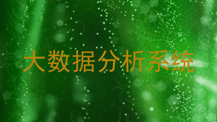 大数据分析系统
