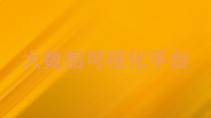 大数据可视化平台