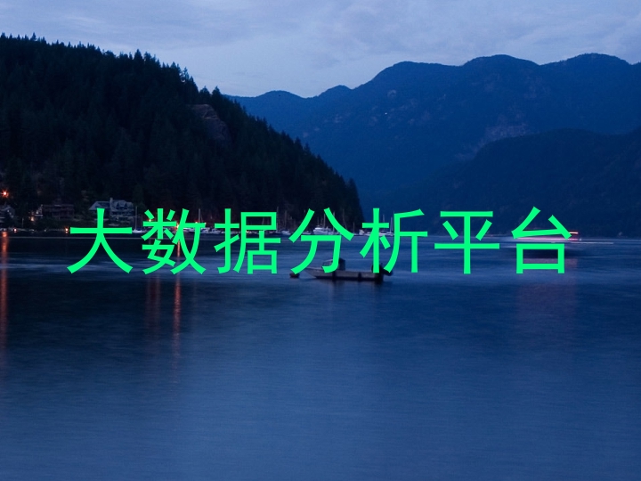 大数据分析平台