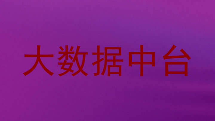 大数据中台