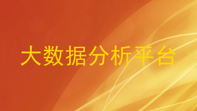 大数据分析平台