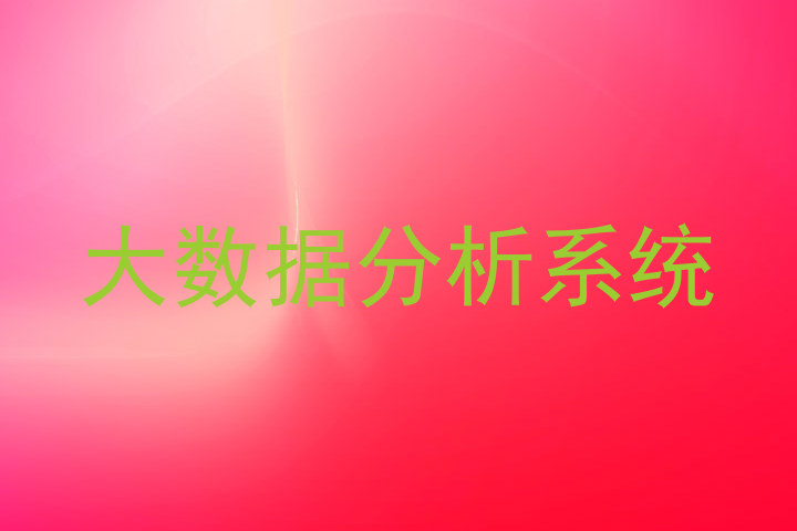 大数据分析系统