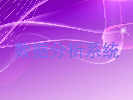 数据分析系统