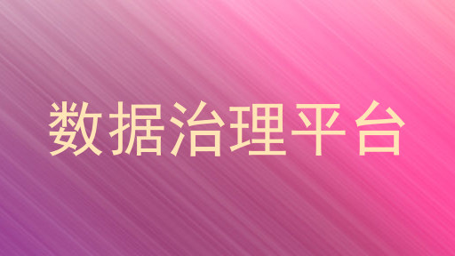数据治理平台