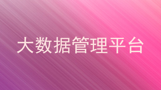 大数据管理平台