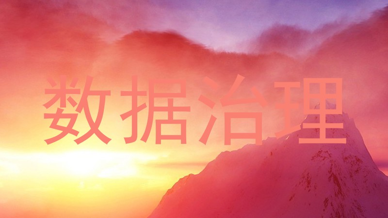 数据治理