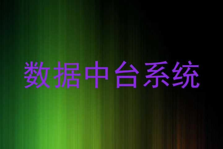 数据中台系统