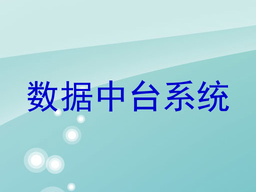 数据中台系统