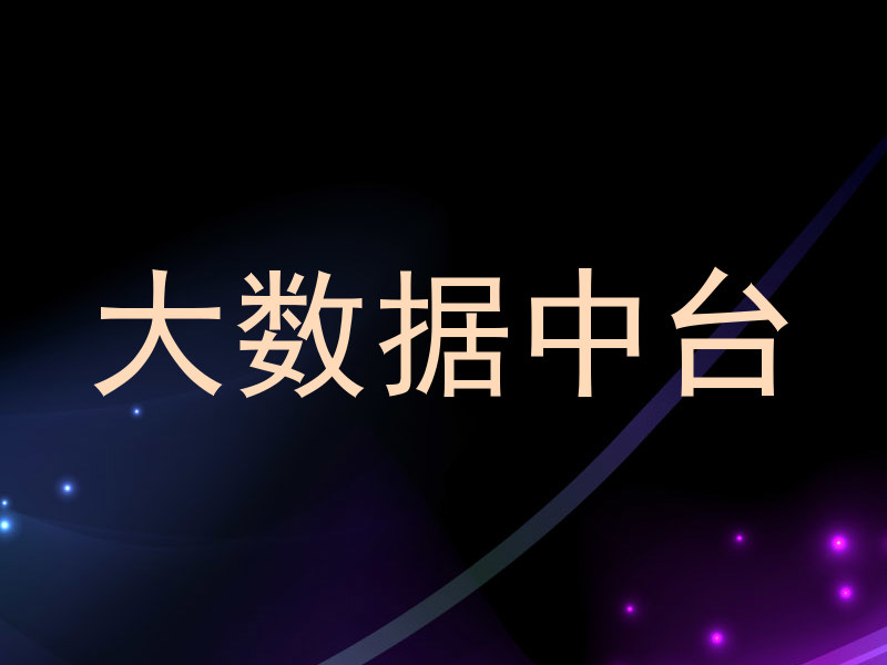大数据中台