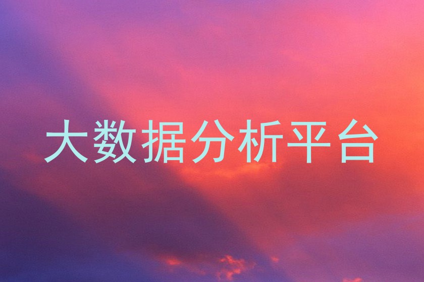 大数据分析平台