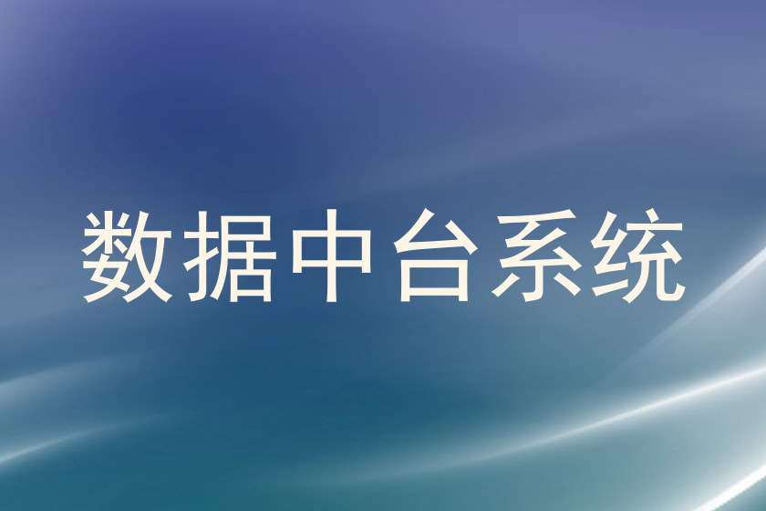 数据中台系统