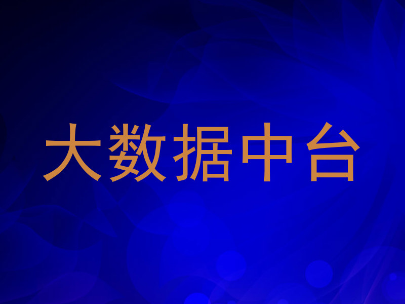 大数据中台