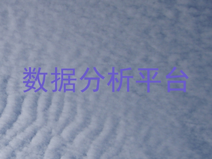 数据分析平台