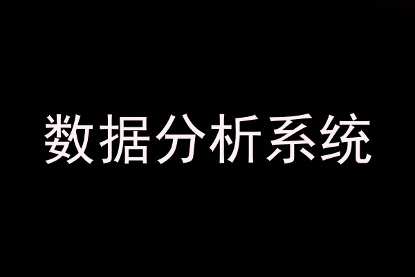 数据分析系统