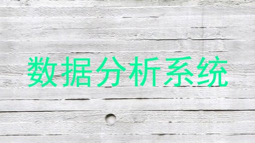 数据分析系统