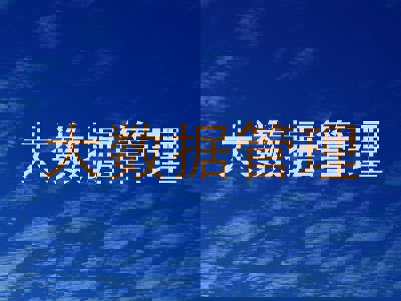 大数据管理