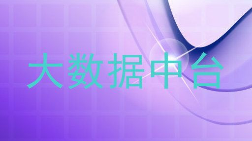 大数据中台
