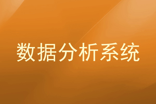 数据分析系统