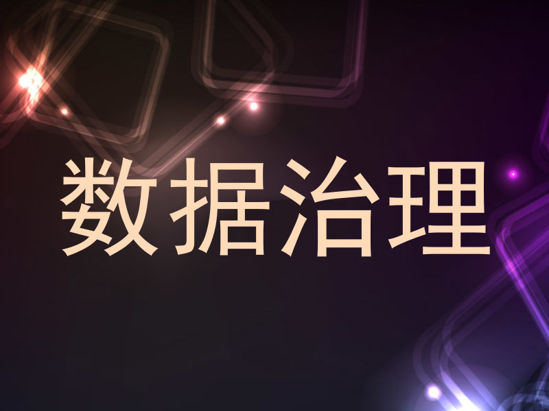 数据治理