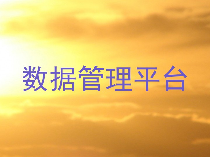 数据管理平台